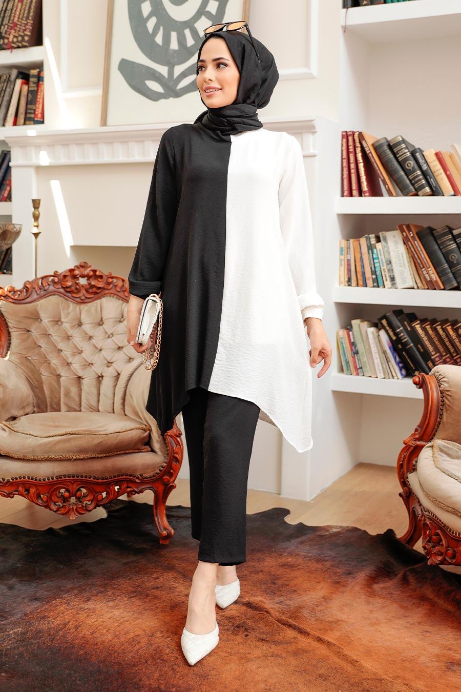 Neva Style Ensemble Double Hijab Noir S Tesetturisland