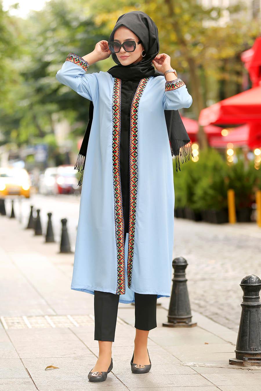 B b  Bleu Nayla Collection Abaya  D contract  40401BM 