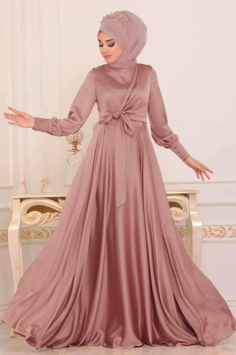 pink dress with hijab