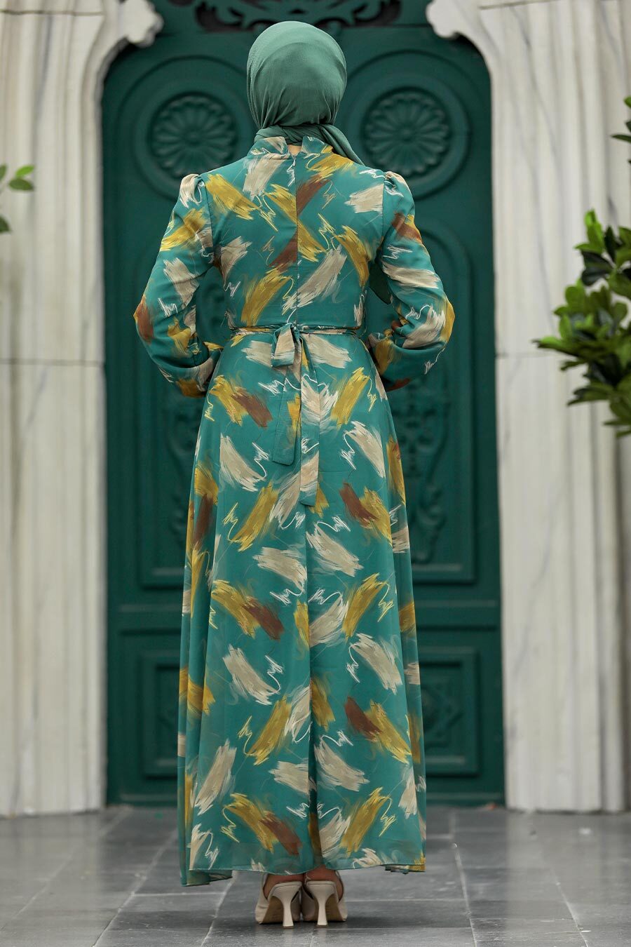 Neva Style - Almond Green Plus Size Dress 27930CY