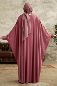 Neva Style - Dusty Rose Hijab Dress 5867GK - Thumbnail