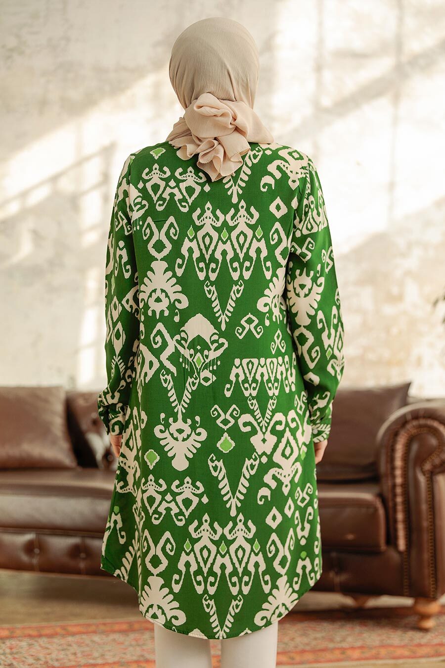 Neva Style - Green Women Tunic 11627Y