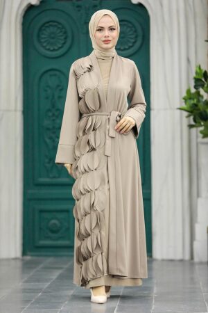 Neva Style - Mink High Quality Turkish Abaya 34930V - Thumbnail