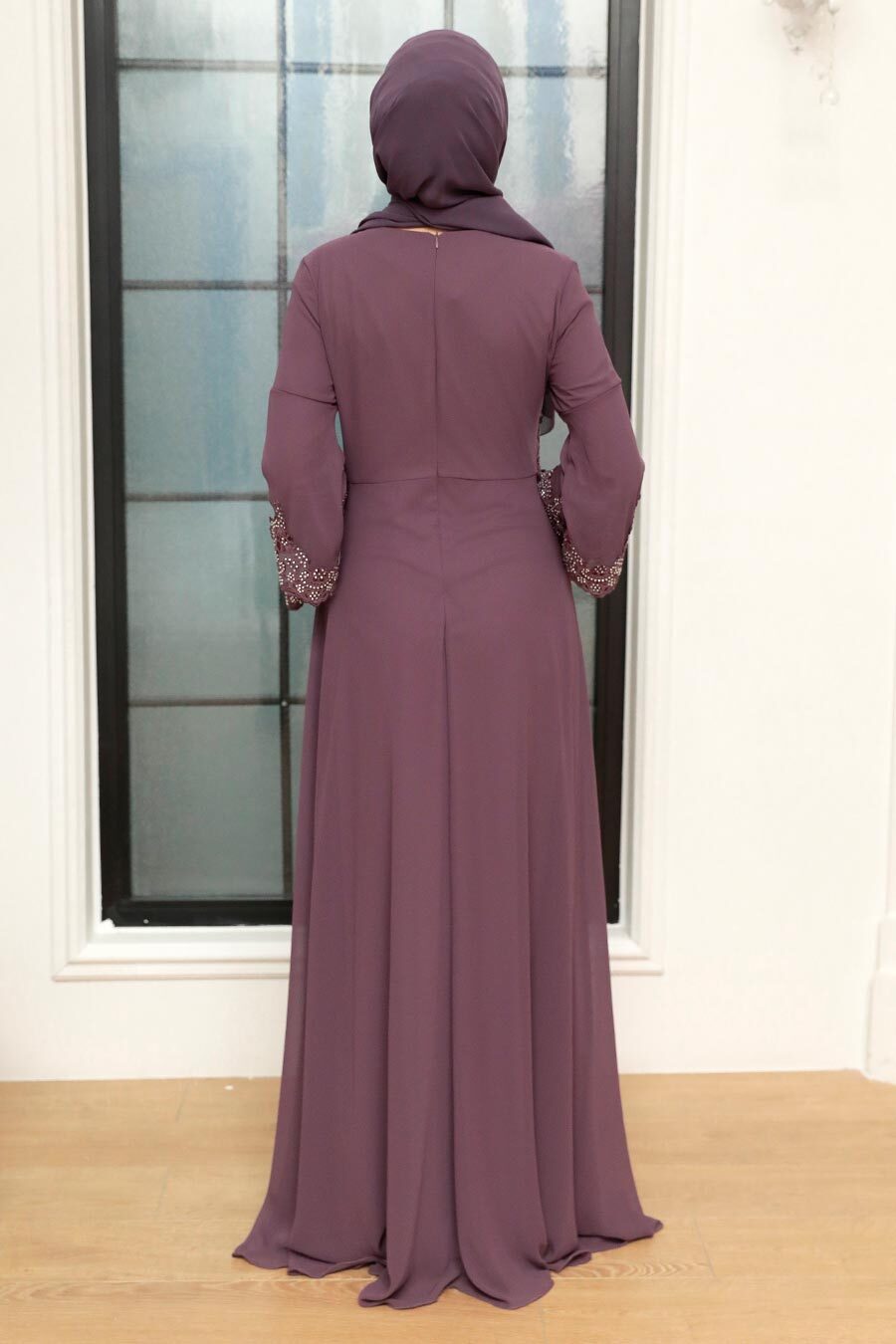 Neva Style - Stylish Dusty Islamic Evening Dress 9181GK