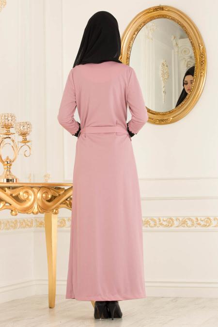  Rose  Poudr  Nayla Collection Abaya  D contract  